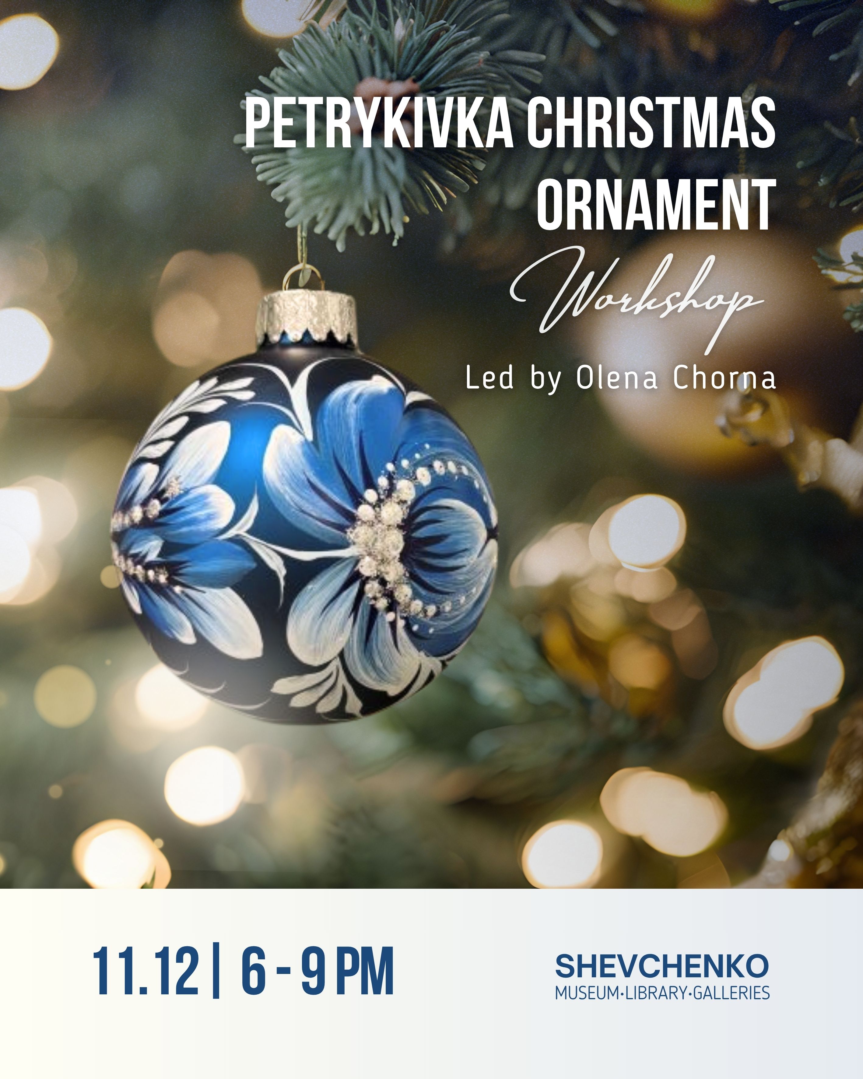 Petrykivka Christmas Ornament Workshop